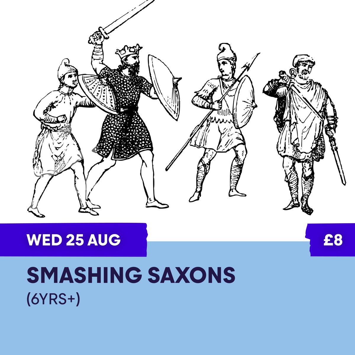 Discover incredible tales of Saxon Southampton in our Smashing Saxons history workshop, Friday 25 August. In this craft and history family workshop you will handle some real Saxon finds and create your very own Saxon inspired items.

Book tickets here - wegottickets.com/event/580210