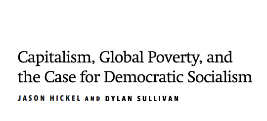 jasonhickel's tweet photo. I'm excited to announce we have a new paper out today.  We discuss:

-how capitalism *constrains* development in the global South and perpetuates mass deprivation.

-how socialist development policy is necessary to deliver decent living standards for all. https://t.co/6V1t86tcEQ https://t.co/9mLr4GUuws