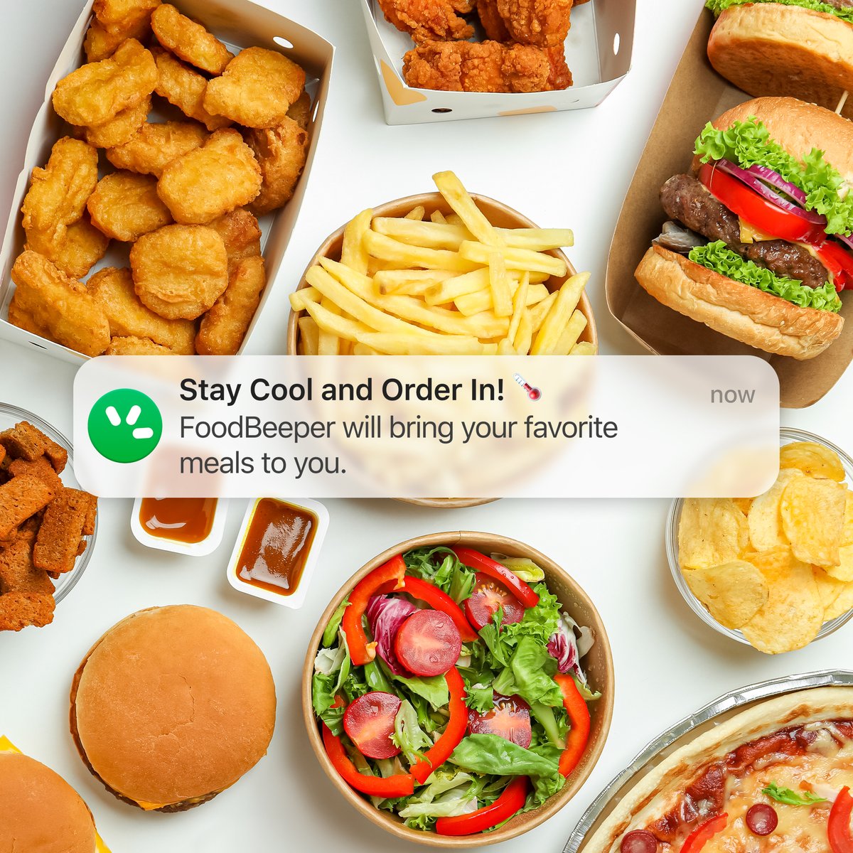 WajeezGlobal's tweet photo. When in heat, remember, you can always tap us in. Stay comfy indoors while we deliver deliciousness right to your doorstep.
#FoodBeeper #EnjoyFood #FoodDelivery #food https://t.co/ZeBhUylotz