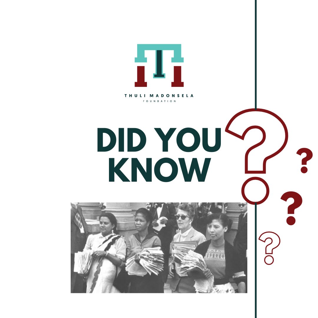 ThumaFoundation's tweet photo. [DID YOU KNOW?] Throughout history, women in South Africa have made substantial contributions to the progression of democracy, employing political mobilisation, and advocating for community rights and gender parity. (1/5)
#WomensMonth #GenerationEquality https://t.co/ygd0XtBXFe