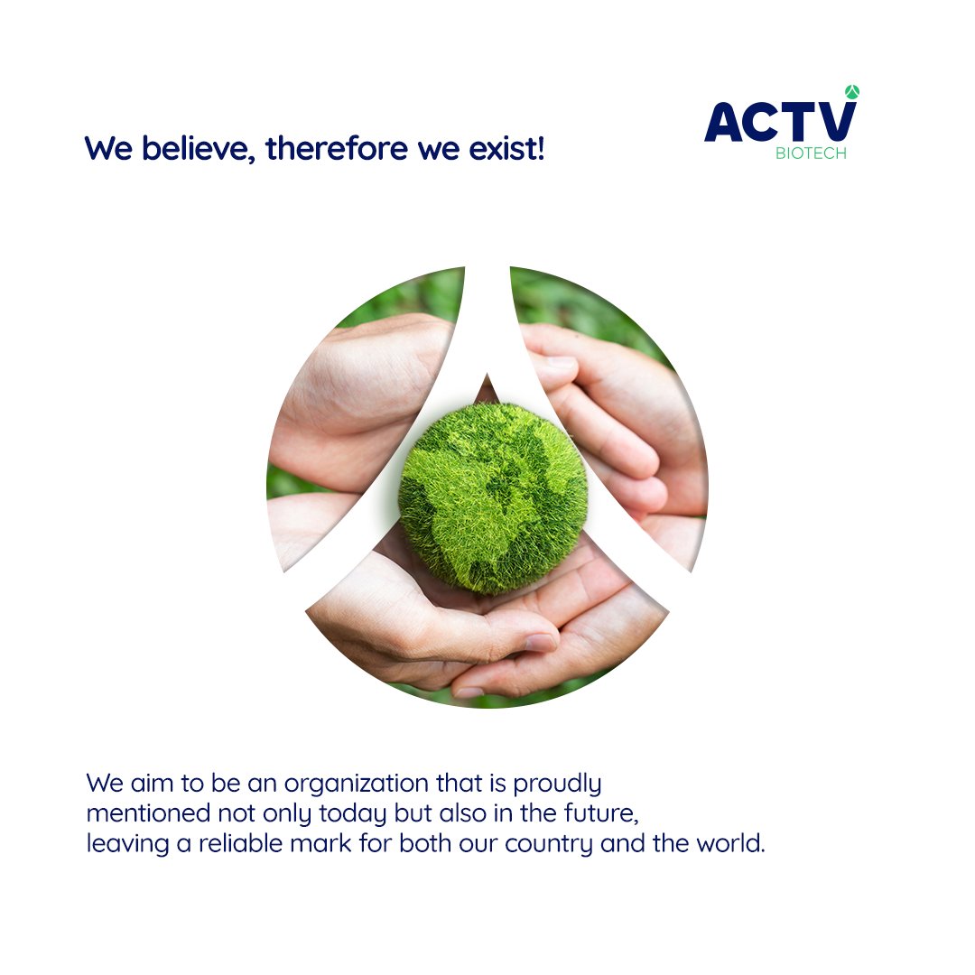 İnanıyoruz, öyleyse varız!

We believe, therefore we exist!

actvbiotech.com

#actvbiotech #aktifmadde #Bitki #Biyoteknoloji #Plant #Biotechnology #science #bilim #planttechnology #arge #biotechnologyresarch #invitrotest #invitroscience