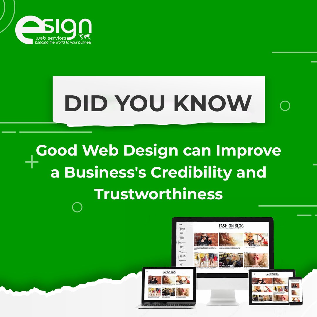 esignws's tweet image. Around 75% of consumers judge a business&apos;s credibility based on their website design, making a professional and visually appealing website essential for businesses to establish trust with potential customers.
.
.
#webdesignfacts #webdesign #websitedesign #esignwebservices