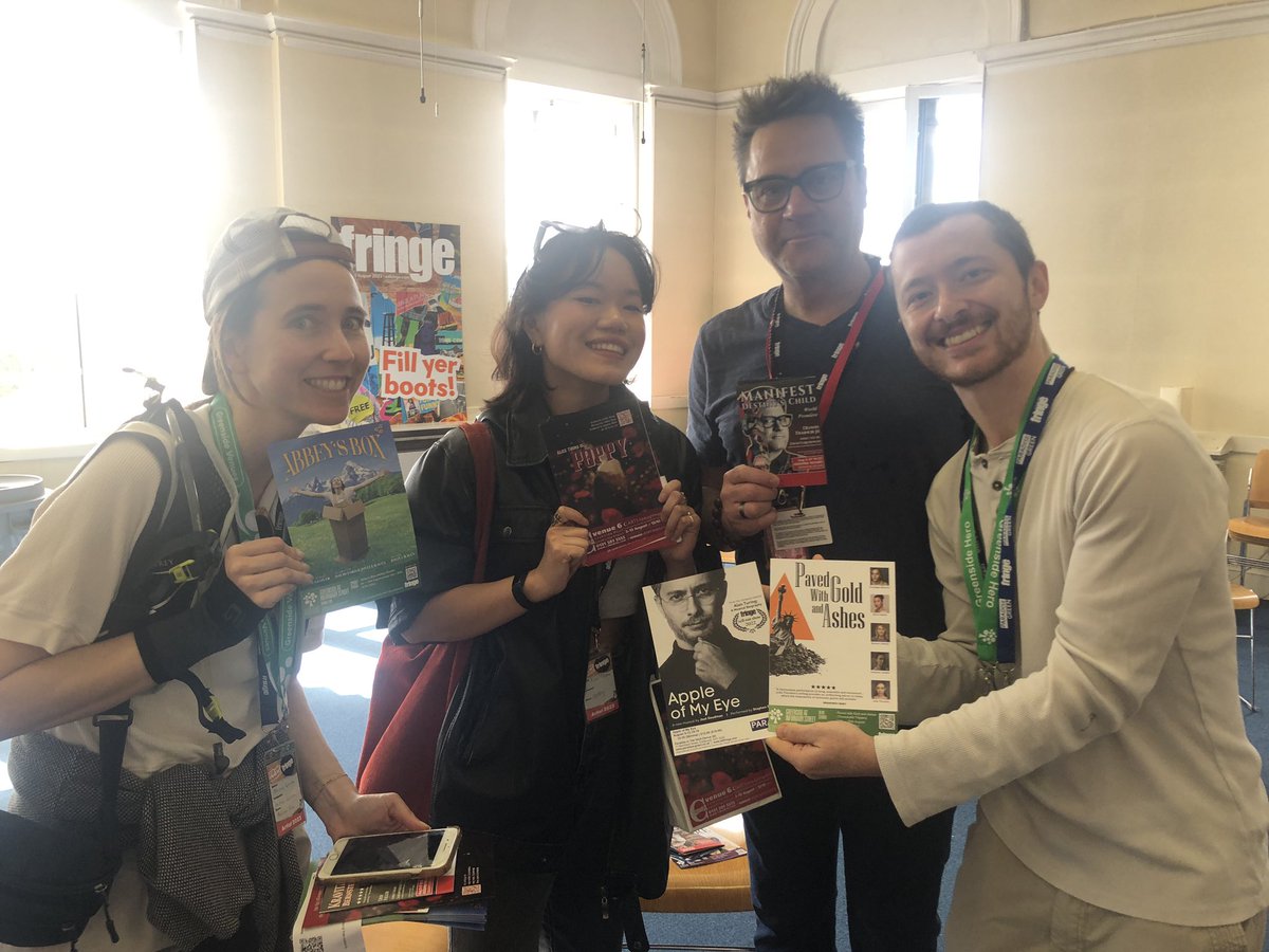 Wonderful solo artists <a href="/edfringe/">Edinburgh Festival Fringe</a> <a href="/ABigLoverSF/">Abbey Glover</a> @alice_thoma <a href="/dennistrainorjr/">Dennis Trainor Jr</a> <a href="/EarlyMornings19/">Early Mornings Productions Ltd.</a> <a href="/ssmithactor/">Stephen Smith</a> <a href="/3dumbtheatre/">Threedumb Theatre</a>
