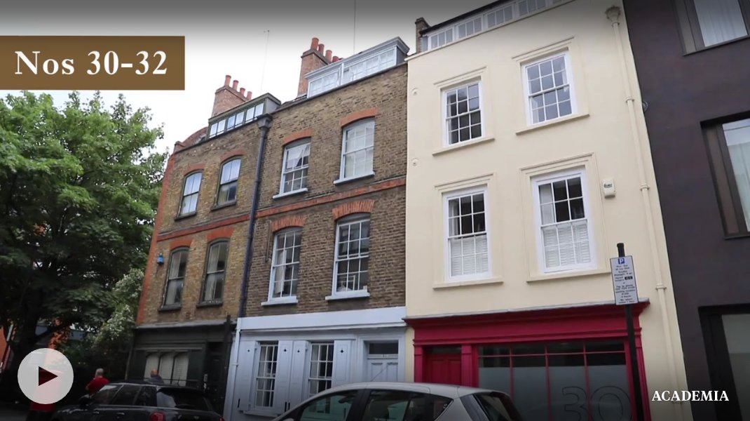 Fascinating film showing how close inspection of fabric coupled with detailed knowledge of London's development allows detailed history to be drawn from a typical London street, in Clerkenwell.
Aileen Reid and Sarah Milne.
<a href="/SurveyofLondon/">Survey of London</a> 

academia.edu/video/bjRwD1?e…