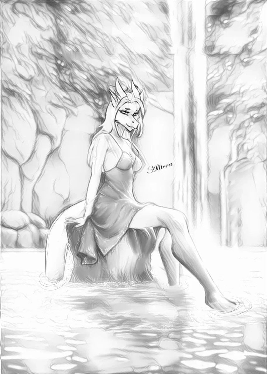 allteraartist's tweet photo. The sketch of the fiery salamander is ready! End result coming soon!
 #furry #furryart #furries #furryfandom #sfw #furryartist #furryartwork #salamander  #dragon #anthro #processart #sketch #ArtistOnTwitter https://t.co/AaWKRRFhns