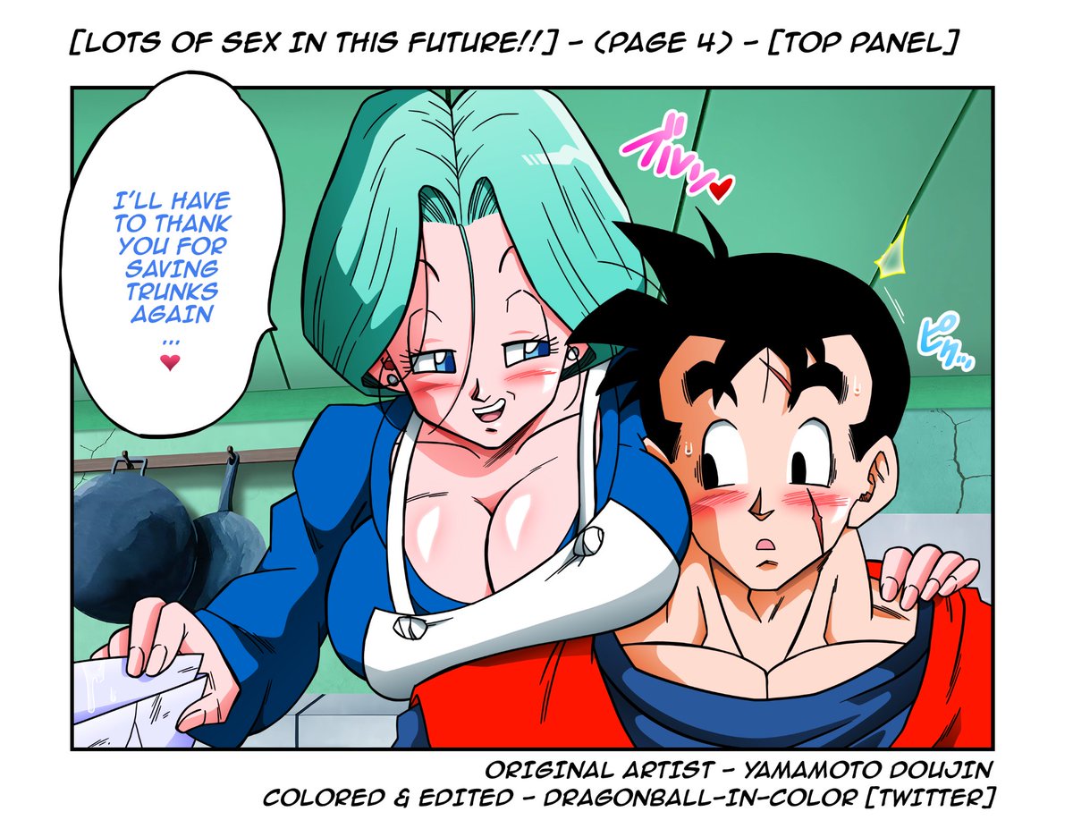 🔞Dragonball-In-Color🔞 on X: Lots Of Sex In This Future!! - (Page 4) -  [Top Panel] - Colored This panel has lived rent free in my head... 😩💦  Bulma BulmaBriefs Gohan SonGohan Milf 