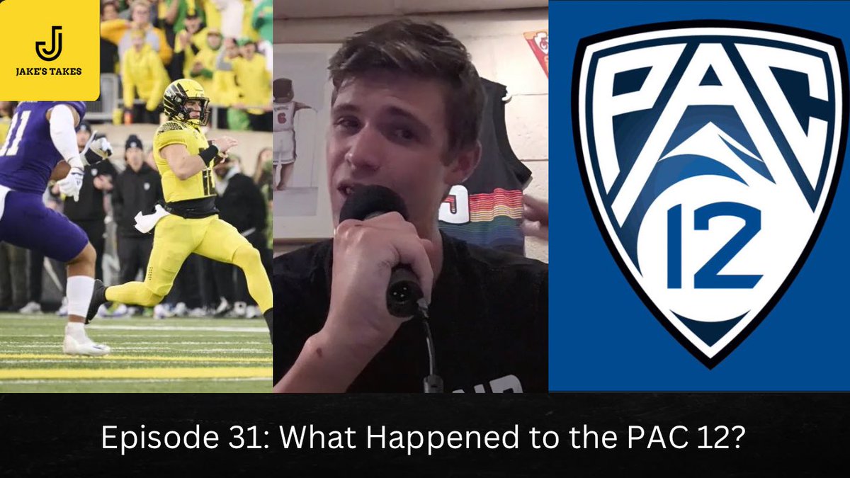 Tune into Episode 31 of Jake’s Takes. In this episode <a href="/JakeMassucci/">Jake Massucci</a> talks about the downfall of the PAC 12.