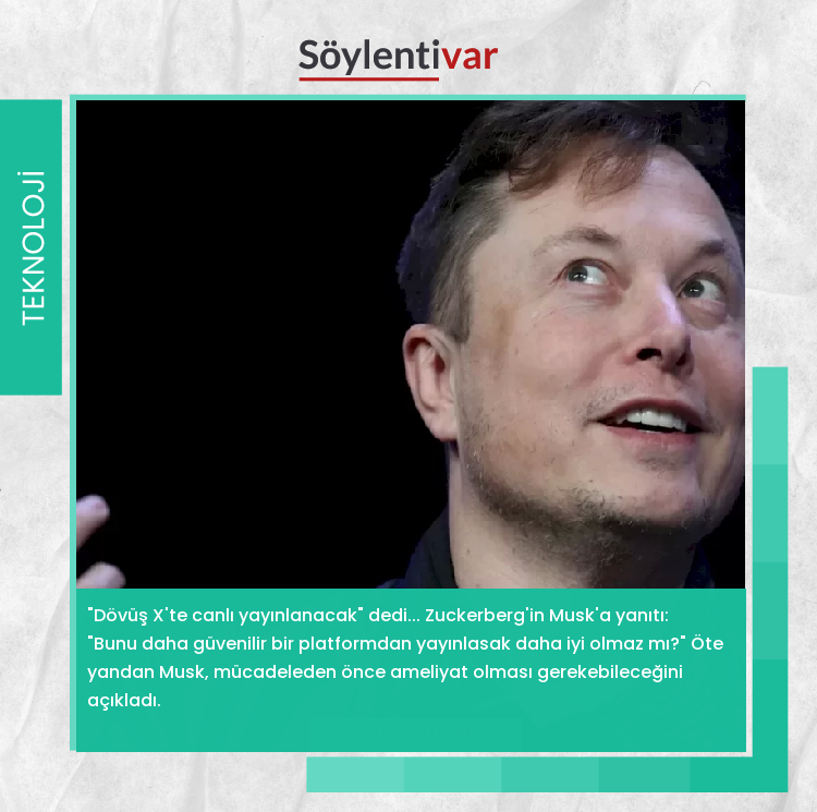 Elon Musk, 'dövüş X'de yayınlanacak' dedi. Zuckerberg hemen cevap verdi! #soylentivar,#fyp,#kesfet #markzuckerberg #elonmusk #twitter