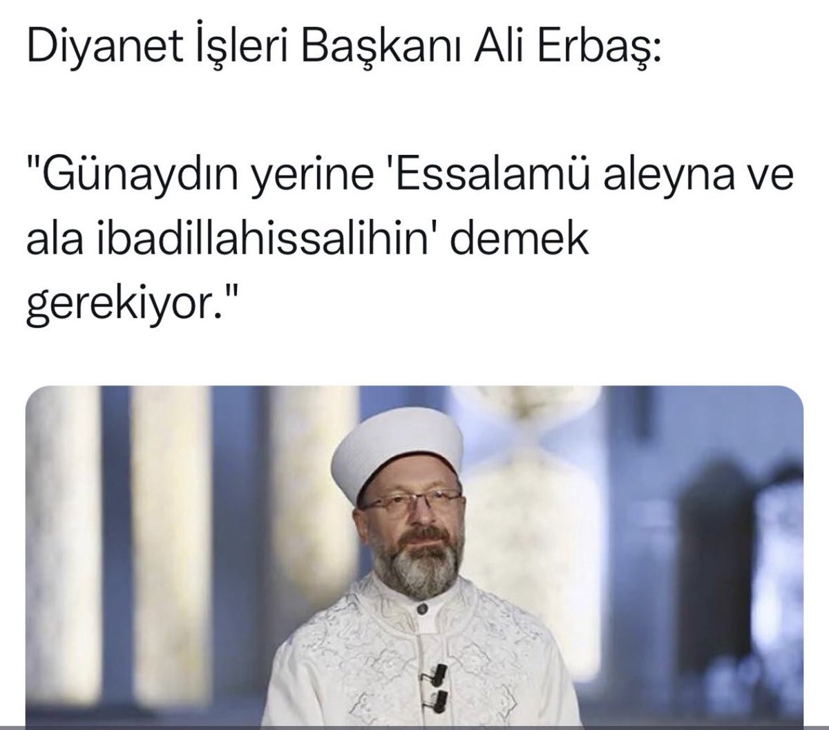 Türk milleti sabah, birbirlerini gördüklerinde selamlarken, gününüz Aydın olsun anlamında “günaydın” derler. Çünkü günaydın bize has, bize özgü bir sözcüktür. Başka milletler de kendi dillerinde bizdeki günaydın selâmlaşmasını şu sözcüklerle yaparlar. Fransızlar bonjour,…