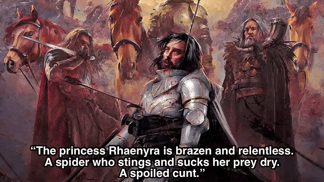 Every tongue that rises up against Rhaenyra Targaryen shall fall.