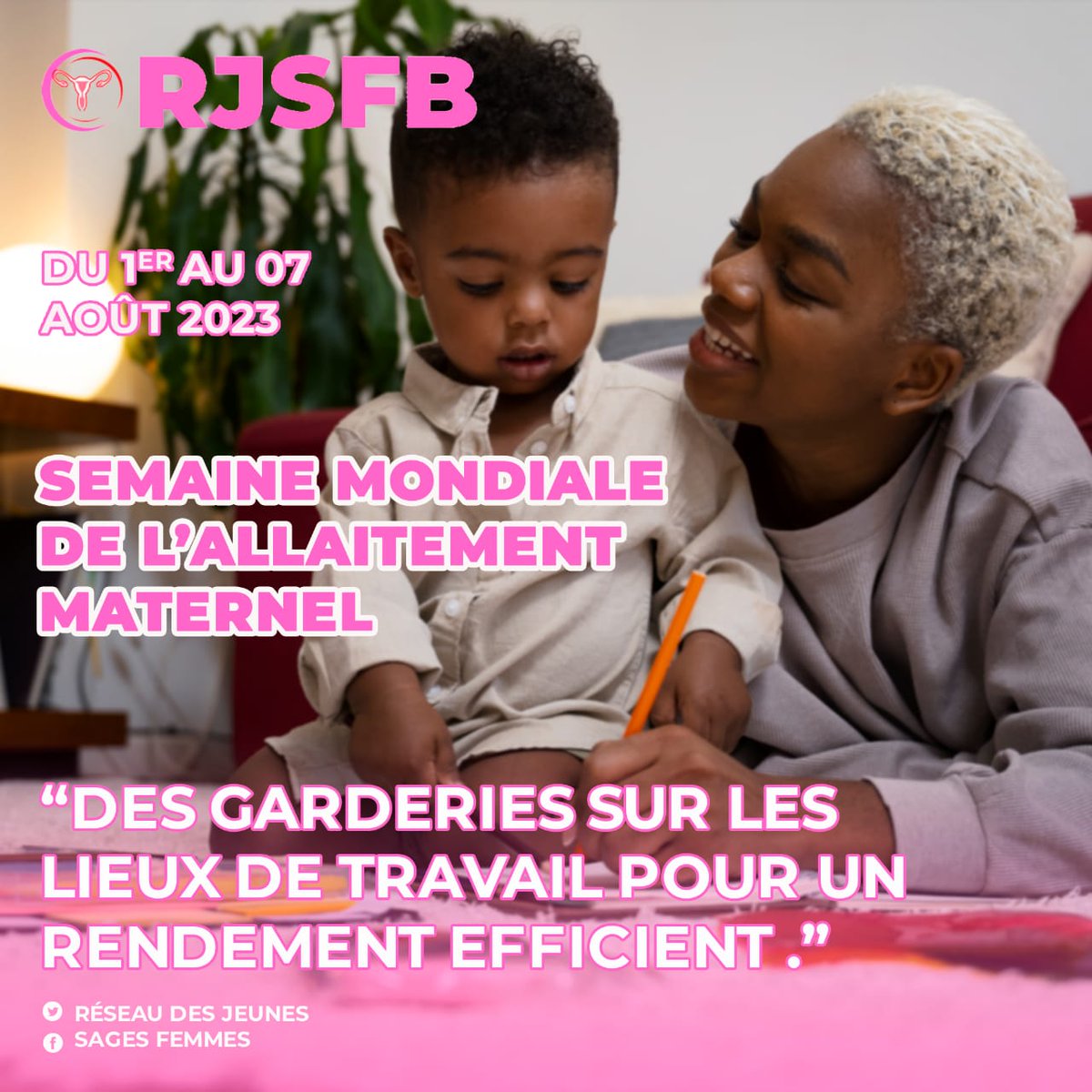 'Des garderies sur les lieux de travail ' serait un moyen pour aider les mères à concilier facilement #allaitementettravail.
#sma2023
#femme #femmeenceinte
#santématernelle