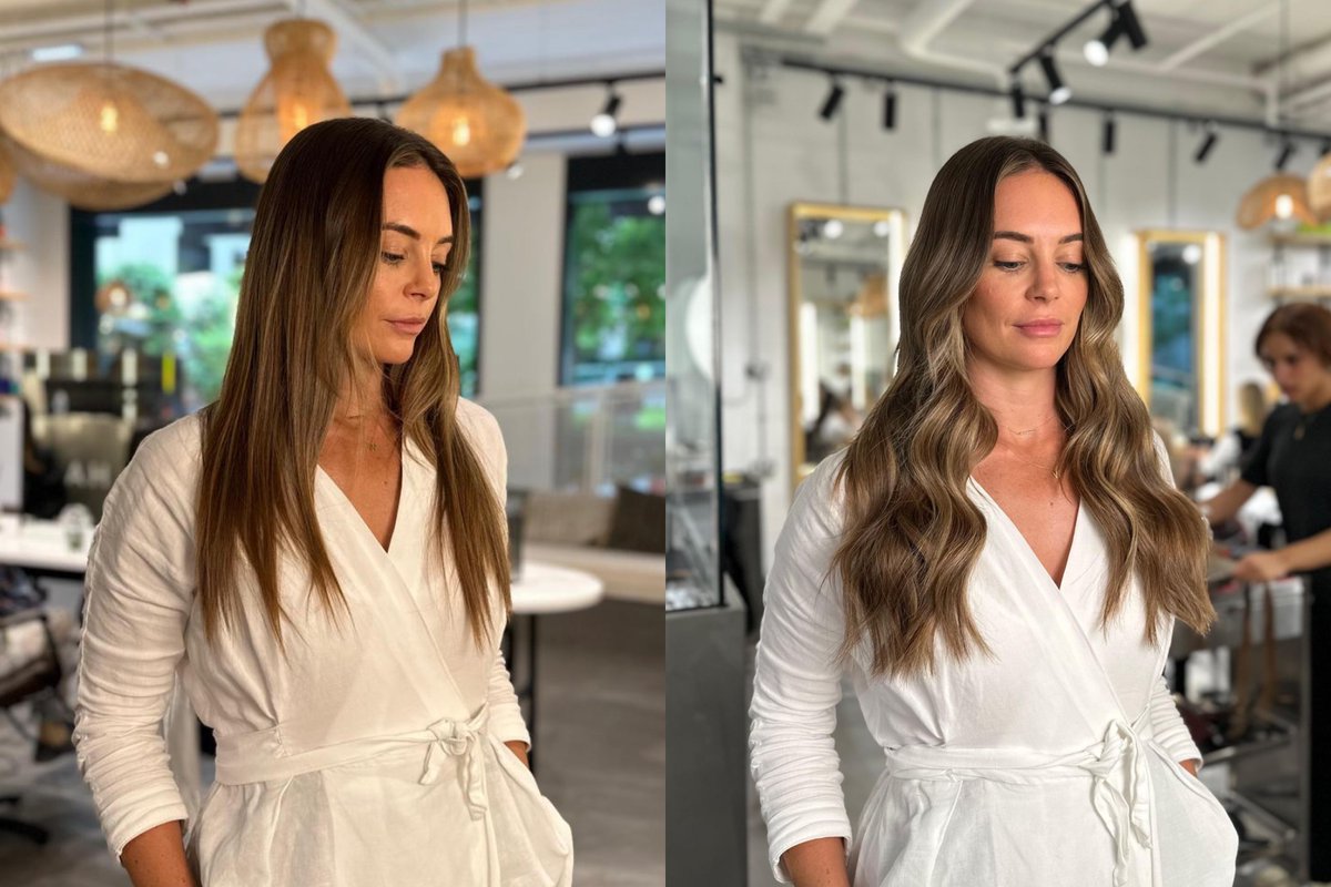 vixenandblush's tweet image. A gorgeous natural result by #HannahVixen

This multi tonal brunette transformation was achieved with a full head of Micro Ring extensions in a blend of C2, C13 and 27 💞

#MicroRingExtensions #HairExtensions