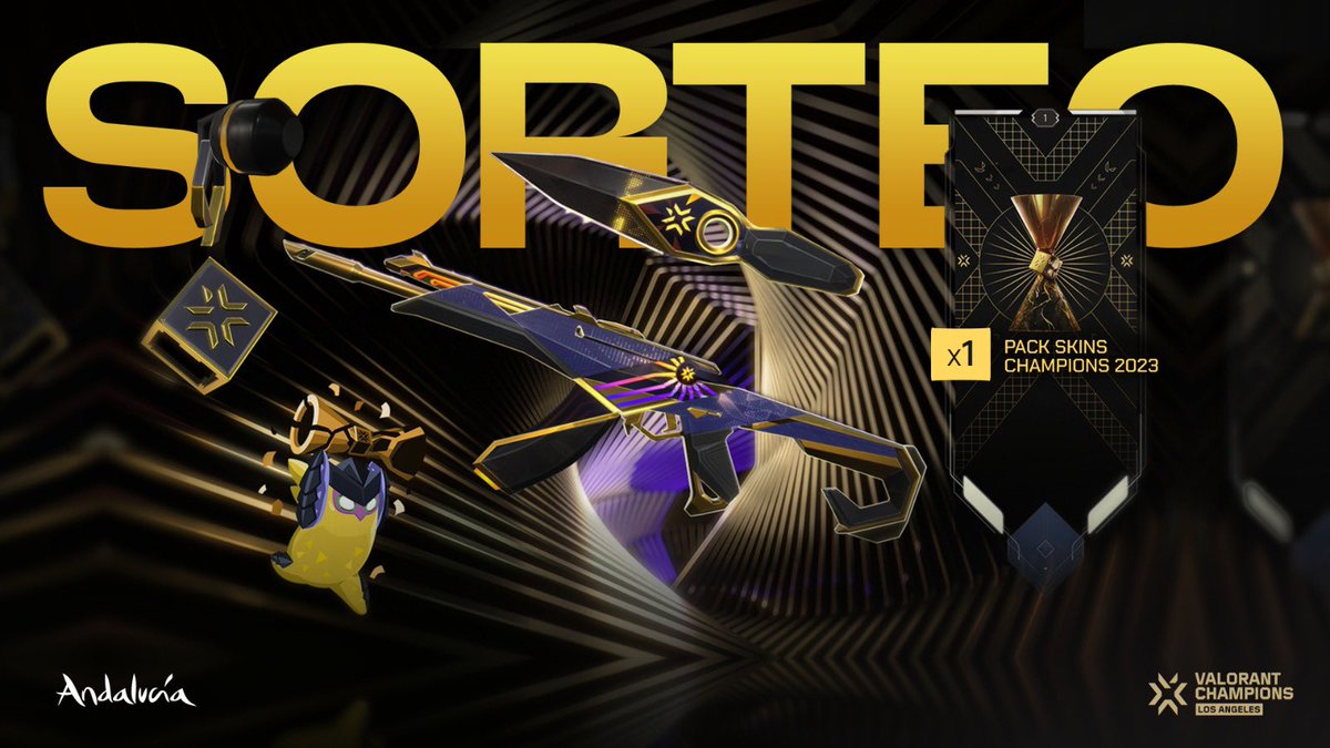 GX Leviathan (@sandracabeza) on Twitter photo 🎉🎁 VALORANT GIVEAWAY 🎁🎉
Giants 🤝🏼 <a href="/TurismoAND/">Consejería de Turismo y Andalucía Exterior</a>
✨SORTEO PACK CHAMPIONS 2023✨
✅ Follow me + @GiantsGaming
✅ RT al tweet
✅ Menciona a 2 amigos
Muchísima suerte a todos 🎉🥳
🗓️El sorteo finaliza el 14/08 🎉🎁 VALORANT GIVEAWAY 🎁🎉
Giants 🤝🏼 <a href="/TurismoAND/">Consejería de Turismo y Andalucía Exterior</a>
✨SORTEO PACK CHAMPIONS 2023✨
✅ Follow me + @GiantsGaming
✅ RT al tweet
✅ Menciona a 2 amigos
Muchísima suerte a todos 🎉🥳
🗓️El sorteo finaliza el 14/08