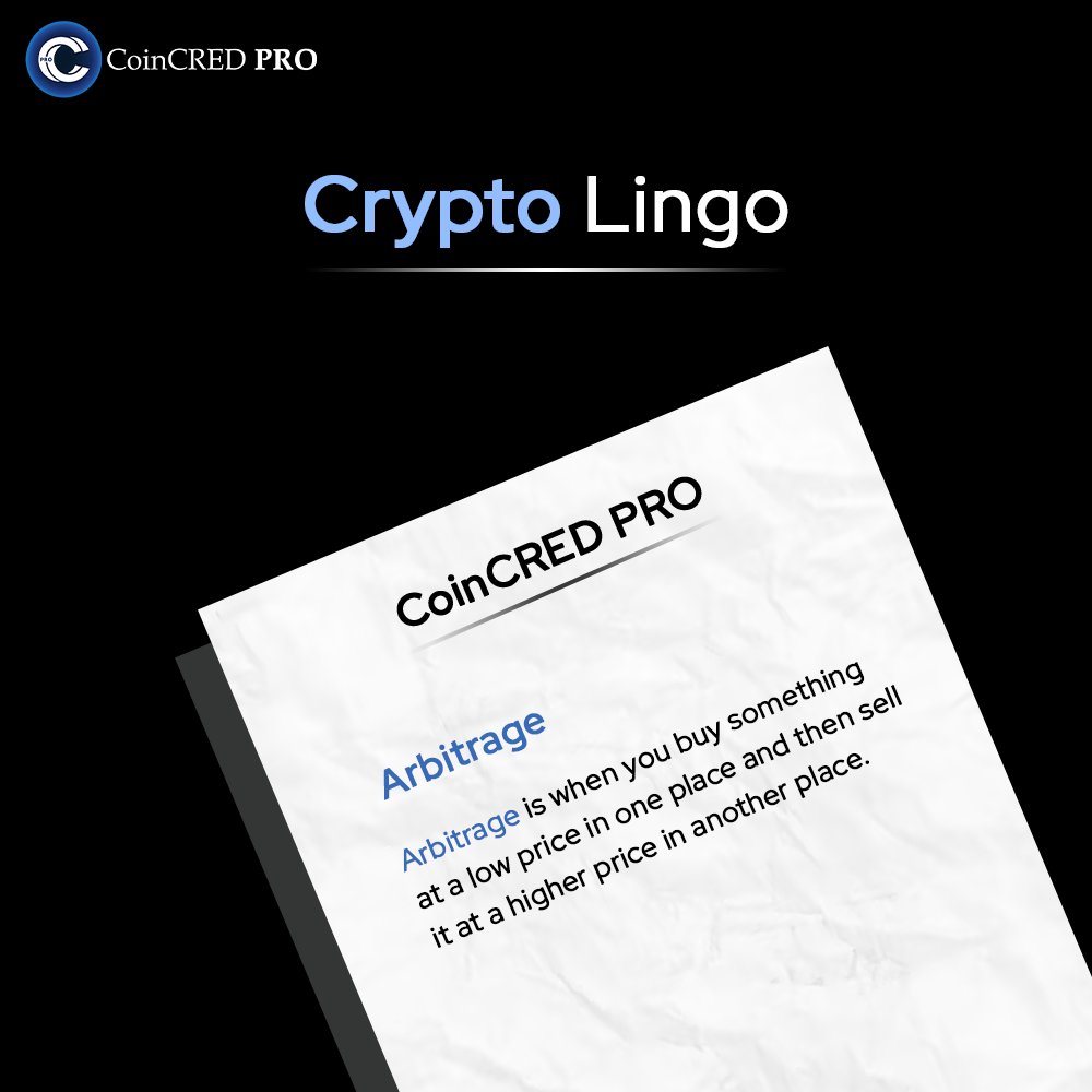 coincredsupport's tweet photo. Arbitrage, are heard this term earlier ?🤔
Crypto Lingo is Here 👈
Introducing 'Arbitrage' - Your Path to Profit!🤑
#profit #arbitrage #Buy #sold #profile_vision #Newsclick #Cryptolingo #coincredpro #Coins #investor #trader #angelinvestors #finance #trading https://t.co/E6ThaOxIz9