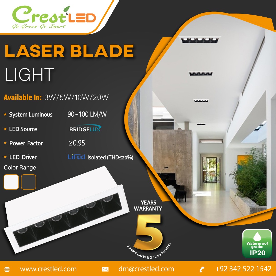 PakCrest's tweet image. Laser Blade Light &amp;amp; Tri-Proof Light

Visit our website for more information:crestled.com/c/led-lights/t…

Contact Us: 03425221542
Email:sales@crestled.com

#LaserBladeLight #triprooflight #pendantsuspendedlight #PostGardenLight #ArchitecturalCeilingDownlights #crestled #crestpak