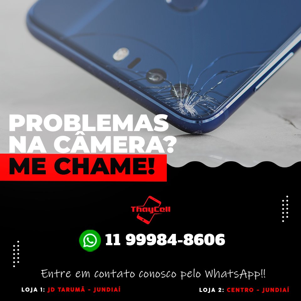 thaycelloficial's tweet image. 🗯➡PROBLEMAS NA CÂMERA!!

📲 Me chama agora mesmo 11 99984-8606.

#thaycell
#thaycelloficial
#consertocelular
#consertotela
#trocadetela
#jundiai
#louveira
#cabreuva
#itupeva
#jarinu
#varzeapaulista