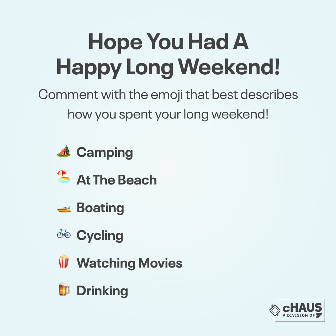 We hope you are all enjoying this summer long weekend with family and friends!