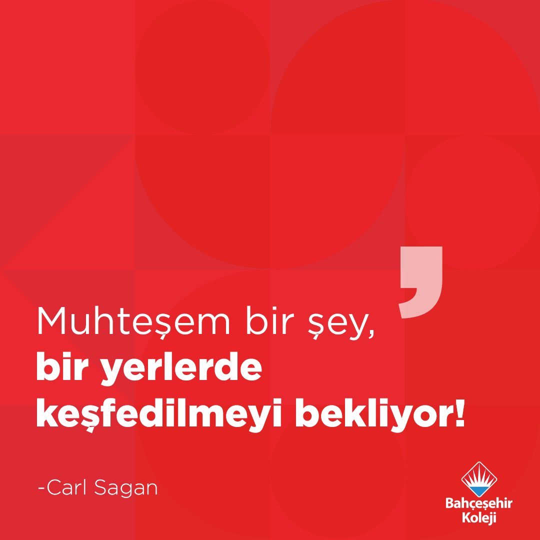 Muhteşem bir şey, bir yerlerde keşfedilmeyi bekliyor!

#astrobiyologcarlsagan