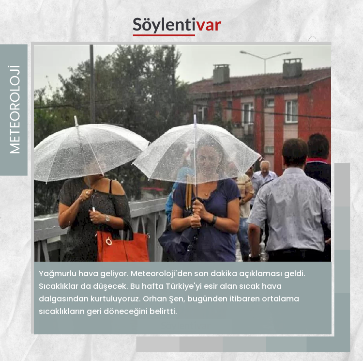 Meteoroloji'den bu kez yağmur uyarısı! Sıcaklıklar düşüyor #soylentivar,#fyp,#kesfet #meteoroloji #havadurumu #istanbul