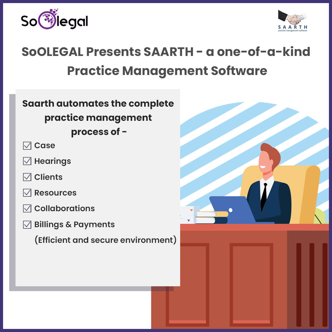 Soo_Legal's tweet image. 𝐒𝐀𝐀𝐑𝐓𝐇 : A Complete 𝐏𝐫𝐚𝐜𝐭𝐢𝐜𝐞 𝐌𝐚𝐧𝐚𝐠𝐞𝐦𝐞𝐧𝐭 𝐬𝐨𝐥𝐮𝐭𝐢𝐨𝐧 which is a must have for every lawyer. Do ask for a free demo of the same.

𝐅𝐫𝐞𝐞 𝐓𝐫𝐢𝐚𝐥 𝐍𝐨𝐰 - soolegal.com/saarth/

#lawfirmmanagement #legalsoftware 
#practicemanagementsoftware
