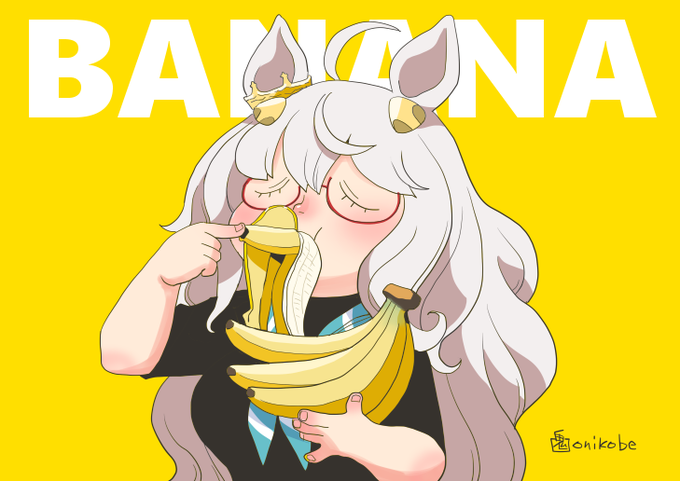 「バナナ 髪飾り」のTwitter画像/イラスト(新着)