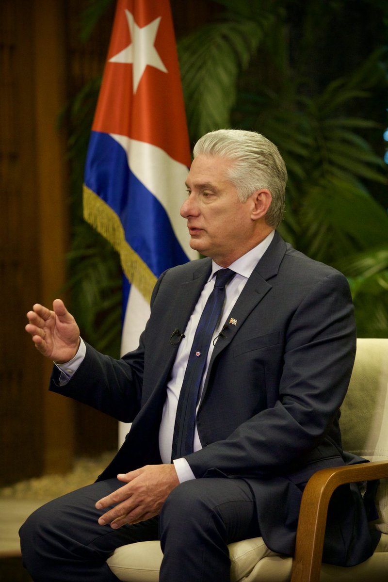 BrunoRguezP's tweet photo. Pdte @DiazCanelB a @publico_es:

También queda claro que ha habido una apuesta por el colapso de la economía cubana desde que el actual Gobierno (de Biden) llegó al poder. Eso explica el reforzamiento del bloqueo durante la pandemia 🧵⤵️

https://t.co/i0gHJ6bcRJ https://t.co/wKv1NvfqXv