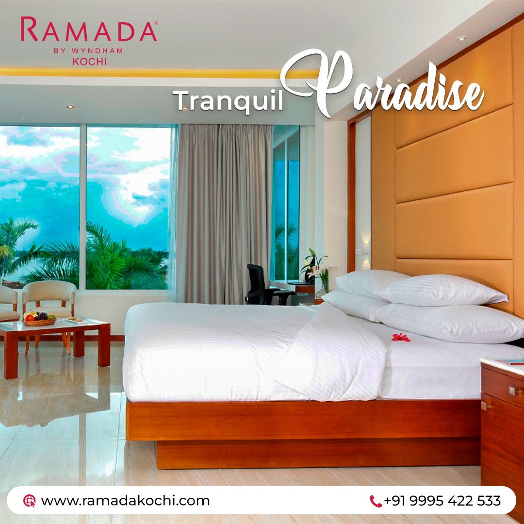 RamadaKochi's tweet photo. "Embrace tranquility and luxury in the heart of Kochi at Ramada Resort, where our spacious, elegantly-appointed rooms offer the perfect blend of traditional charm and modern comfort. Welcome home!"

Ramada Resort Kochi
PV Sreedharan Rd, Kumbalam South, Kumbalam, https://t.co/dao9xmMS8F