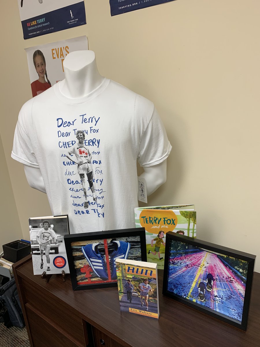 _thepenguin's tweet photo. Drop by the Avalon Mall today from 12-4:00 and get your 2023 Terry Fox T-shirt, #FoxFootsteps pics, and some great Terry Fox books too (RUN / FOREVER TERRY / TERRY FOX AND ME)!  @FayeGrim @VOCMBen @VOCMOpenline @NTVNewsNL @CBCNL @RobertShawn13 @gpcondon #DearTerry #curecancer https://t.co/HsKf7ZVWLn