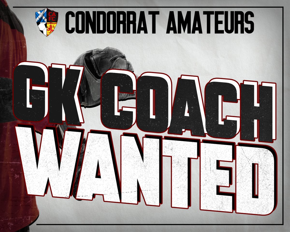CondorratAFC's tweet photo. We are on the look-out to add to our coaching staff ahead on an exciting season in the @GGPAFL 

We train Mondays and Wednesdays nights at Ravenswood.

If you or anyone you know is interested in working with us and our GK's please let us know via DM 🤝 https://t.co/wn0mUZkfUL