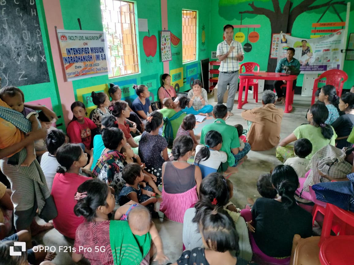 nhm_tripura's tweet photo. Facility level inauguration of IMI-5.0 held at Hadukalak Para (Bru sattlement area) under Ambassa PHC of Dhalai District
@PMOIndia @mansukhmandviya @tripura_cmo @cstripura @JKSinhaIAS @SubhasisTcs @MoHFW_INDIA @UNICEFIndia @WHO @NHSRC_India https://t.co/aZeCFELZn6