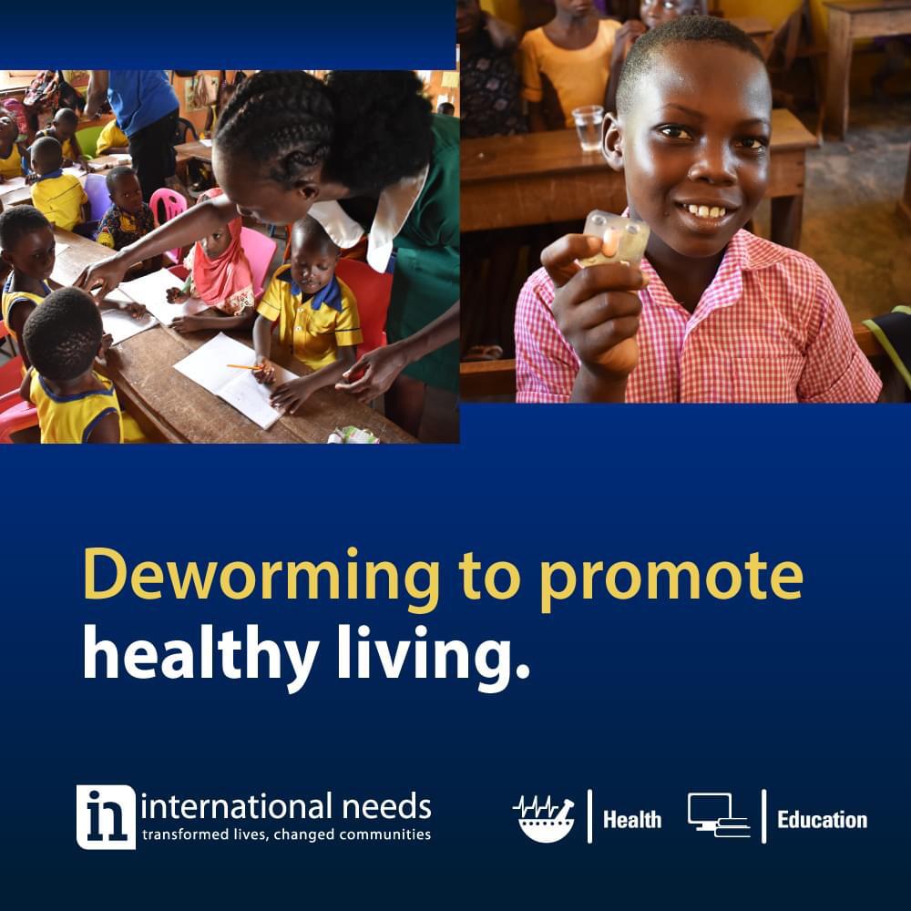 IntNeedsGhana's tweet photo. Pupils of 7 of our partner schools have been dewormed to boost their immunity and better academic performance. This intervention was a collaboration between INGH and officers of the Ghana Health Service. #INGH #GHANA #GHS #transformedlives #changedcommunities https://t.co/NXn3r1ZLv0