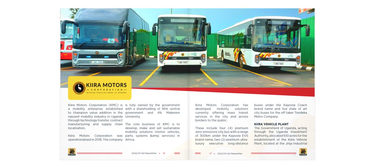 DestinationUG1's tweet photo. The core business @KiiraMotors is to develop, make and sell sustainable mobility solutions #MotorVehicles #VehicleParts #Systems and #Services in Africa #GCICNewsletter
https://t.co/avVFOrkc2V https://t.co/s0VaDkmugD