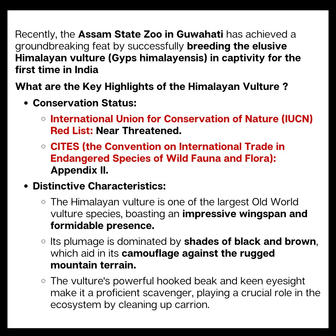 drishtiiaseng's tweet photo. Here is one of the important current affairs. We urge you to prepare from the website if you are appearing for UPSC 2023.

Read More: https://t.co/00w9KS8V0d

#GypsHimalayensis #Gyps #Vulture #IUCN #NSAIDS #CurrentAffairsToday #UPSCNews #UPSC #IAS #DrishtiIASEnglish #DrishtiIAS https://t.co/OCUKVVfLmb