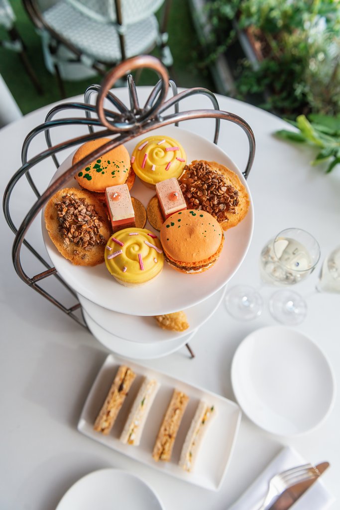 Indulging in an exquisite afternoon tea experience on a rooftop terrace, where taste soars to new heights 🍰 Don't miss out and book in advance via our website, available Thursday to Sunday 12:30pm till 2:30pm ☕️ #AfternoonTea