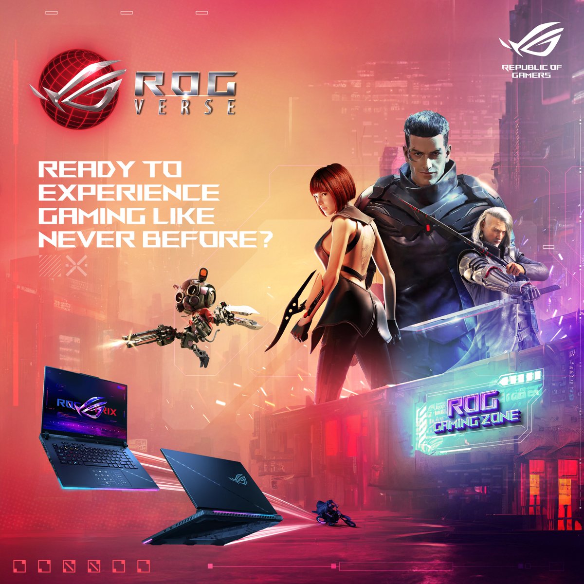 ASUS_ROG_IN's tweet photo. Say hello to the ROGverse, a truly ultra gaming experience. Meet your gaming match and put your skills to the test at our Gaming Zones, now at ROG Exclusive stores near you!
Book your seats today!
Know more - https://t.co/9XqKtCQuit
#ROG #GamingZone #ROGVerse #FreedomToGame https://t.co/aFz3sWuMUQ