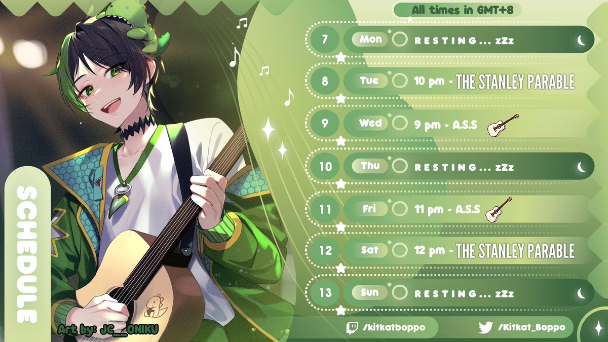 KitoneVT's tweet photo. 🦖 Weekly Schedule!🦖
This weeks schedule!! Currently working on debut things so a bit slower this week ^-^

▼ Link in replies! ▼

See you there! x
#Vtuber #Boppolive https://t.co/YkSZNKC9F3