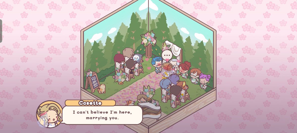 genomyntt's tweet photo. ニジコゼちゃん結婚おめでとうーーー!!!😭😭💍💙🩷💒

Niji and Cosette got married in the game!!

#pocketlove https://t.co/nfcTqUz2ip