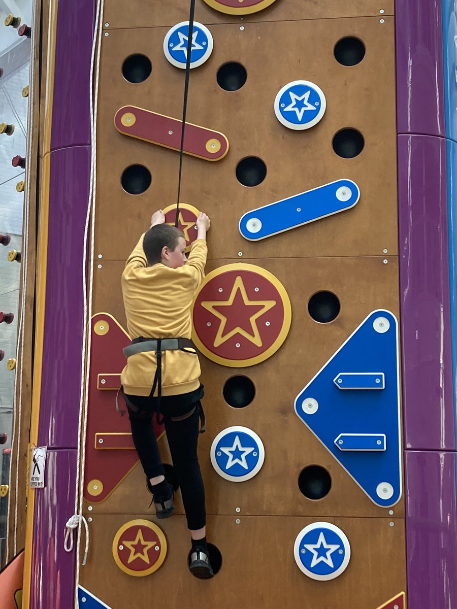 Fantastic teen challenge today- not done it before, afraid of heights, not tried the hardest wall-  were all tackled. Even I went to the top of three , stood  up and jumped from the giant steps 🙌 buzzing <a href="/ExploreOutdoor_/">Explore Outdoor</a>