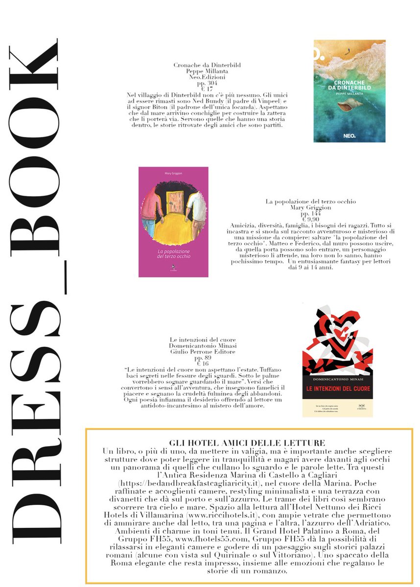 IsaGrassano's tweet photo. “I migliori compagni di viaggio sono i libri: parlano quando si ha bisogno, tacciono quando si vuole silenzio”.
(Terzani)

La mia rubrica “speciale libri sotto il solleone” per @Dress_code_mag

#rivista #magazine #dresscodemagazine #letturainspiaggia #libri #daleggere #book https://t.co/5ISeV4jVQB
