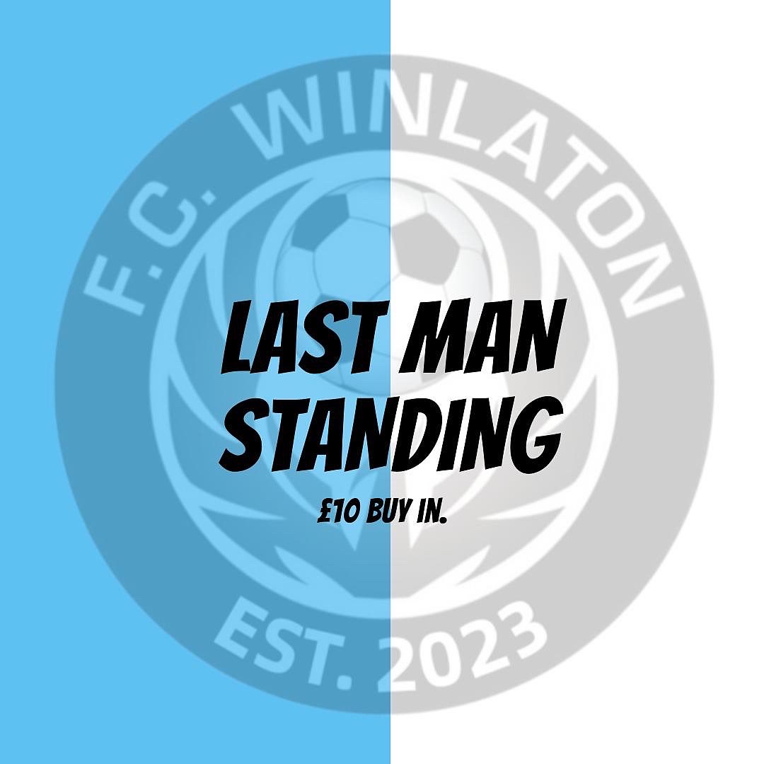 FCWinlaton's tweet photo. COMPETITION | 

Join our Last Man Standing and compete to win the jackpot prize! Contact the page for more information 💰⚽️ https://t.co/HZQ5vpUbhi