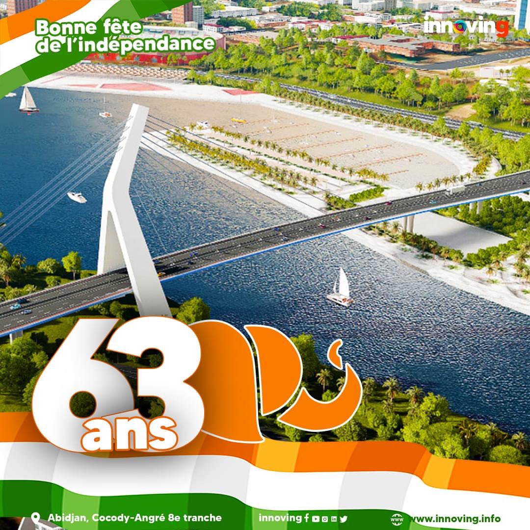 Joyeuse Fête d'Indépendance à la 𝐂ô𝐭𝐞 𝐝'𝐈𝐯𝐨𝐢𝐫𝐞! 🇨🇮 Que cette journée soit remplie de fierté, de célébrations et de souvenirs précieux. 🎉