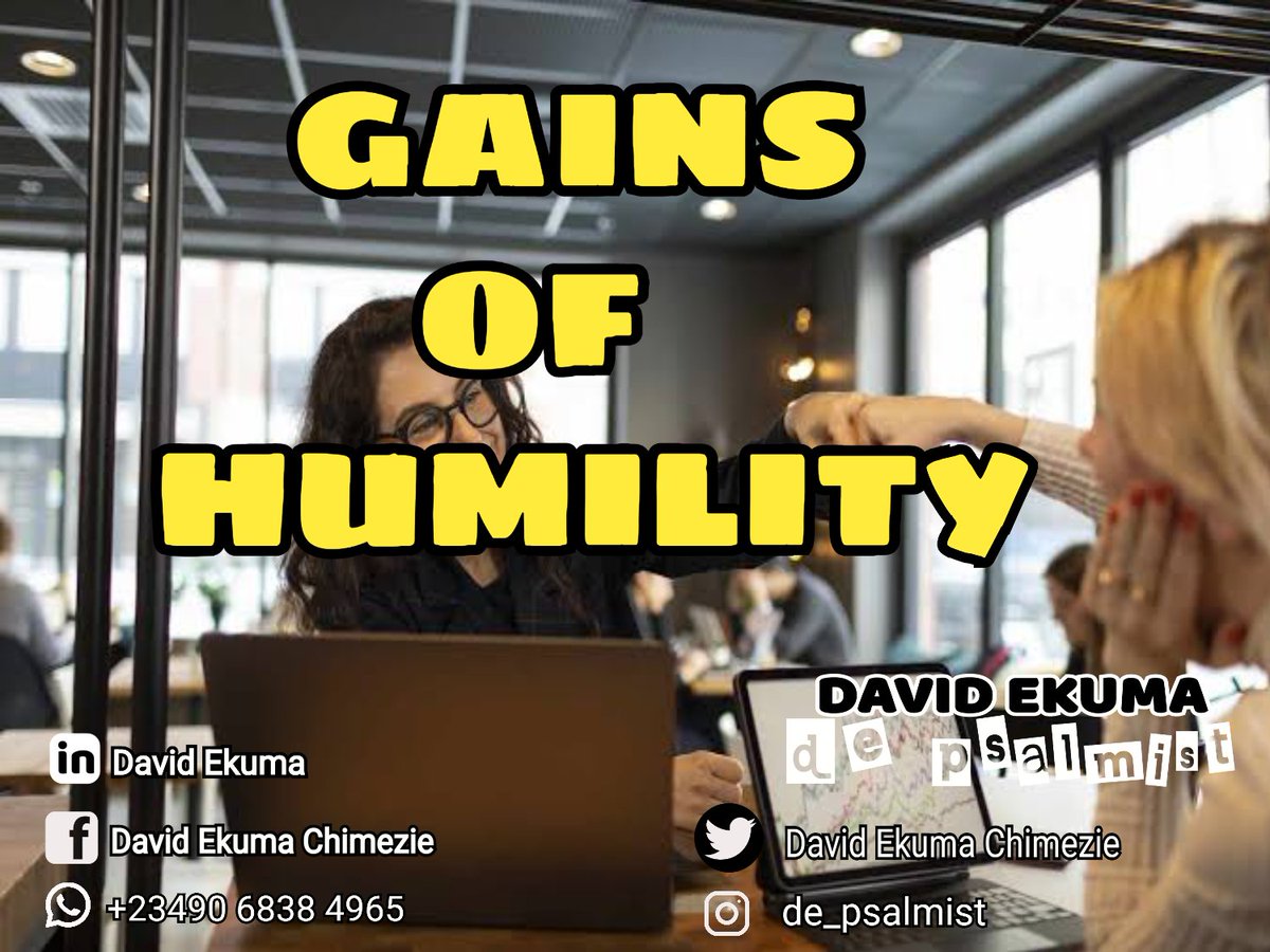 David_ek_chi's tweet photo. Humility is a virtue that all people should not just possess but make a lifelong guiding principle. It opens the door of iron and breaks the hardest of hearts.
#de_psalmist_write 🖋️🖋️
#Nevertheless_He_Is_God https://t.co/YciCiwl0DS