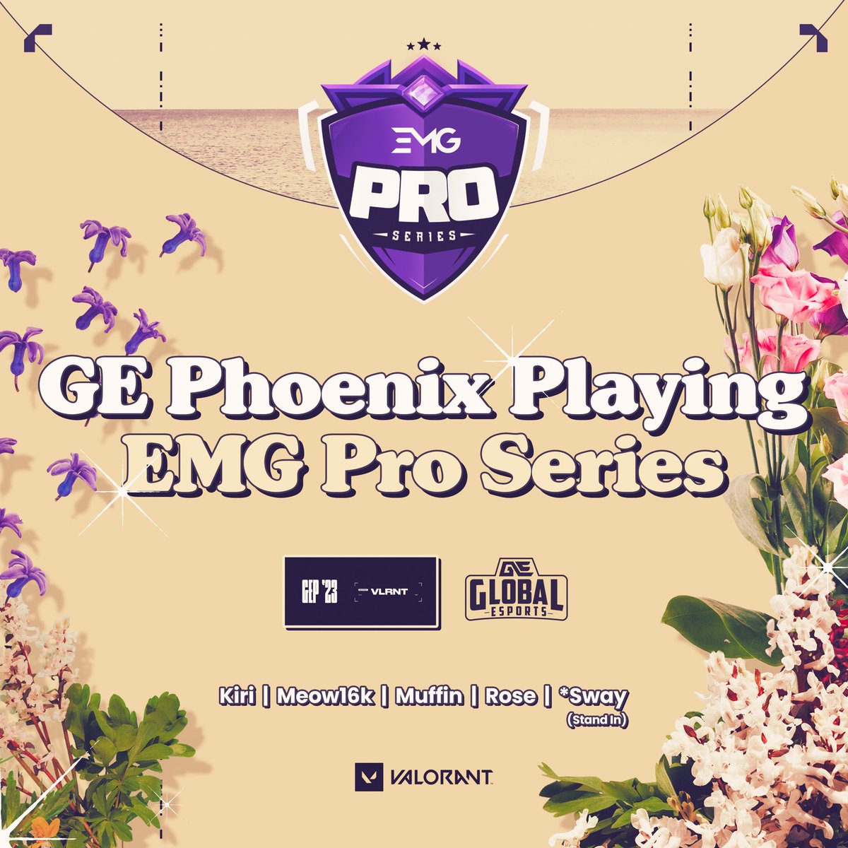 GlobalEsportsIn's tweet photo. We’re playing the EMG Pro Series, part of EMG League OFF//SEASON!
Join us in cheering our #GEPhoenix Team going up against a lot of the pro teams in the South Asian circuit! #GEFighting ❤️ https://t.co/xsWO2A0R5o