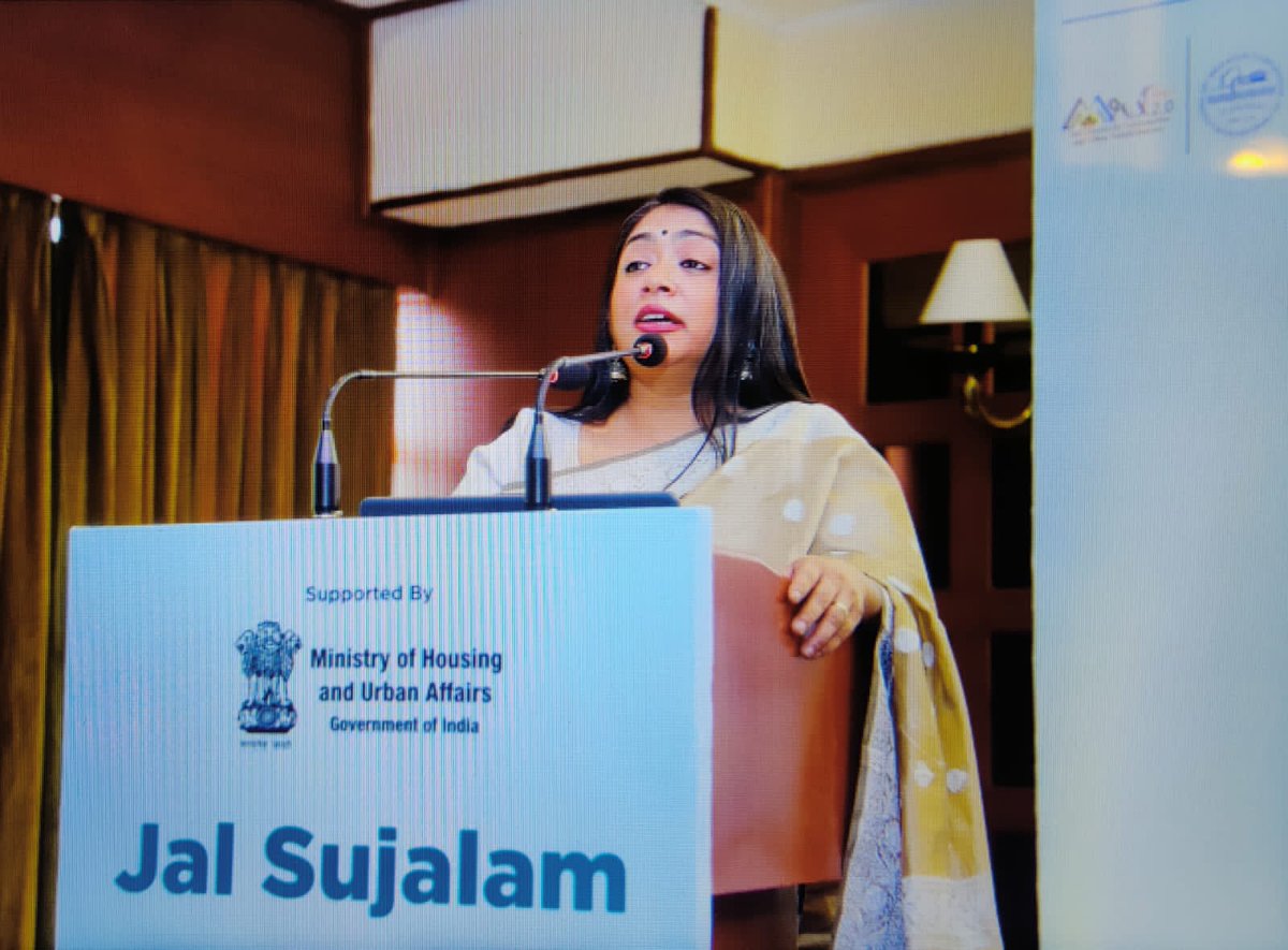 nwmgoi's tweet photo. “No water is #WasteWater. Water to be treated is #UsedWater .Unless we change our Water Lexicon,we shall continue 2 consider this precious nature’s entity as a commodity.We must learn to #RespectWater”
MD NWM @archanavarmaIAS in her address Global Summit of the @TheWaterDigest https://t.co/JJB0pZgQxV