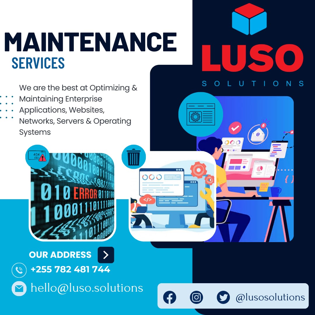 TegemeaLema's tweet photo. We are the best at Optimizing &amp; Maintaining Enterprise Applications, Websites, Networks, Servers &amp; Operating Systems #lusosolutions https://t.co/h5MeUp2R7g