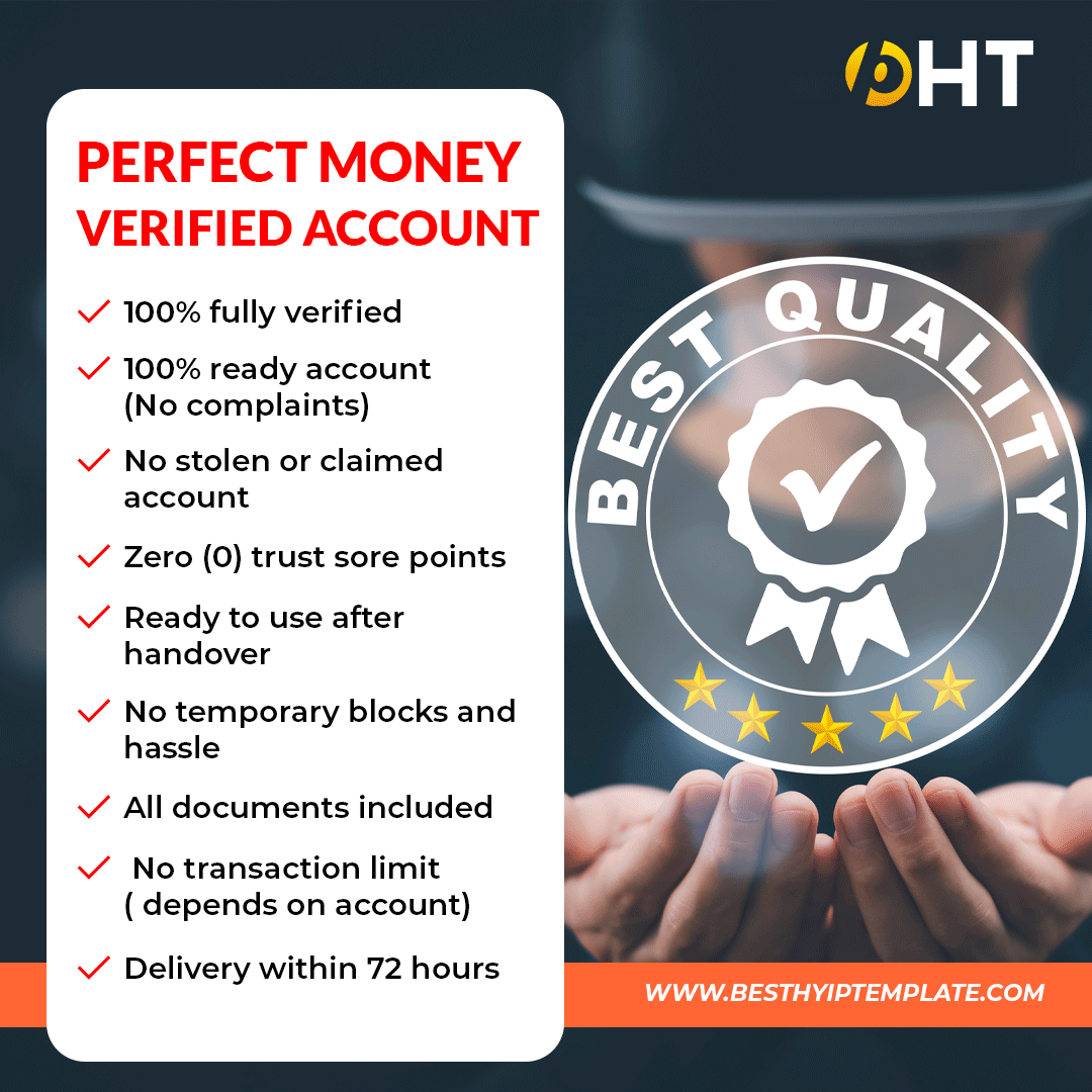 PERFECT MONEY VERIFIED ACCOUNT 

 #perfectmoney #paxful #blockchain #bitcoin #coinbase #BTC  #ETH #Airdrop #BNB  #LINK #PSYOP #PEPE #USDT #Worldcoin  #Bitcoin #PayPal 

Visit : besthyiptemplate.com/buy-verified-p…