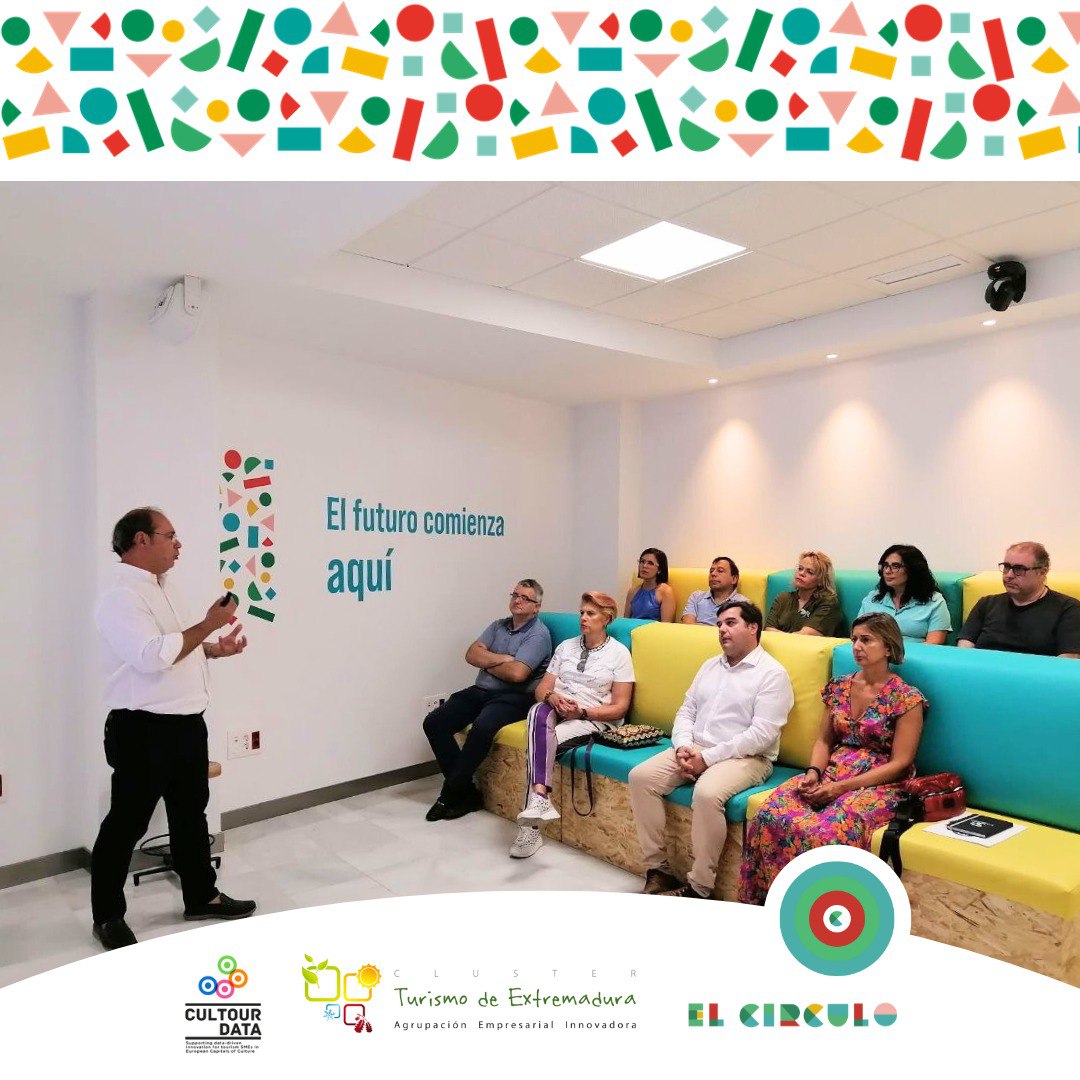 CircularFab's tweet photo. ✨Encantados de acoger hoy en⭕ El Círculo el evento hibrido de #CulTourData del @clusterturism con las empresas españolas premiadas en la I convocatoria abierta para pymes turísticas.   
✅Ecosistema que involucra actores en turismo, CC y campos digitales 👩‍💻 https://t.co/AyLblMaiys