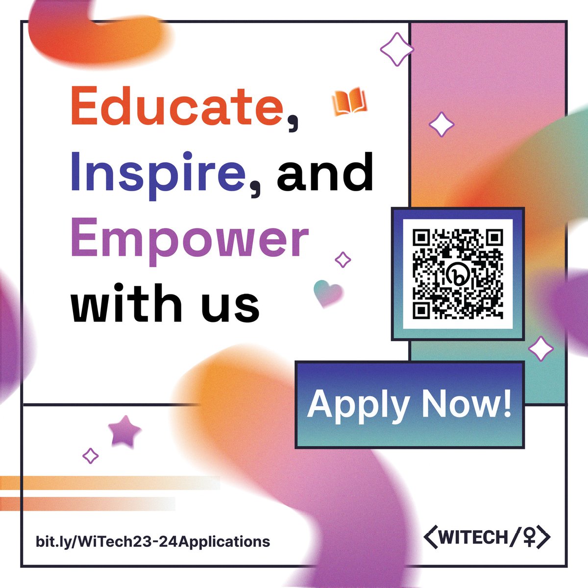 witechorg's tweet photo. We can give you fifty reasons why you should apply for WiTech π
Find out how YOU can make your own impact with us! π Applications are open 'til August 14, 11:59 PM (PHT) at https://t.co/gmmGwK9w2F
#WiTech2023
(1/3) https://t.co/wOC6zC6qYj