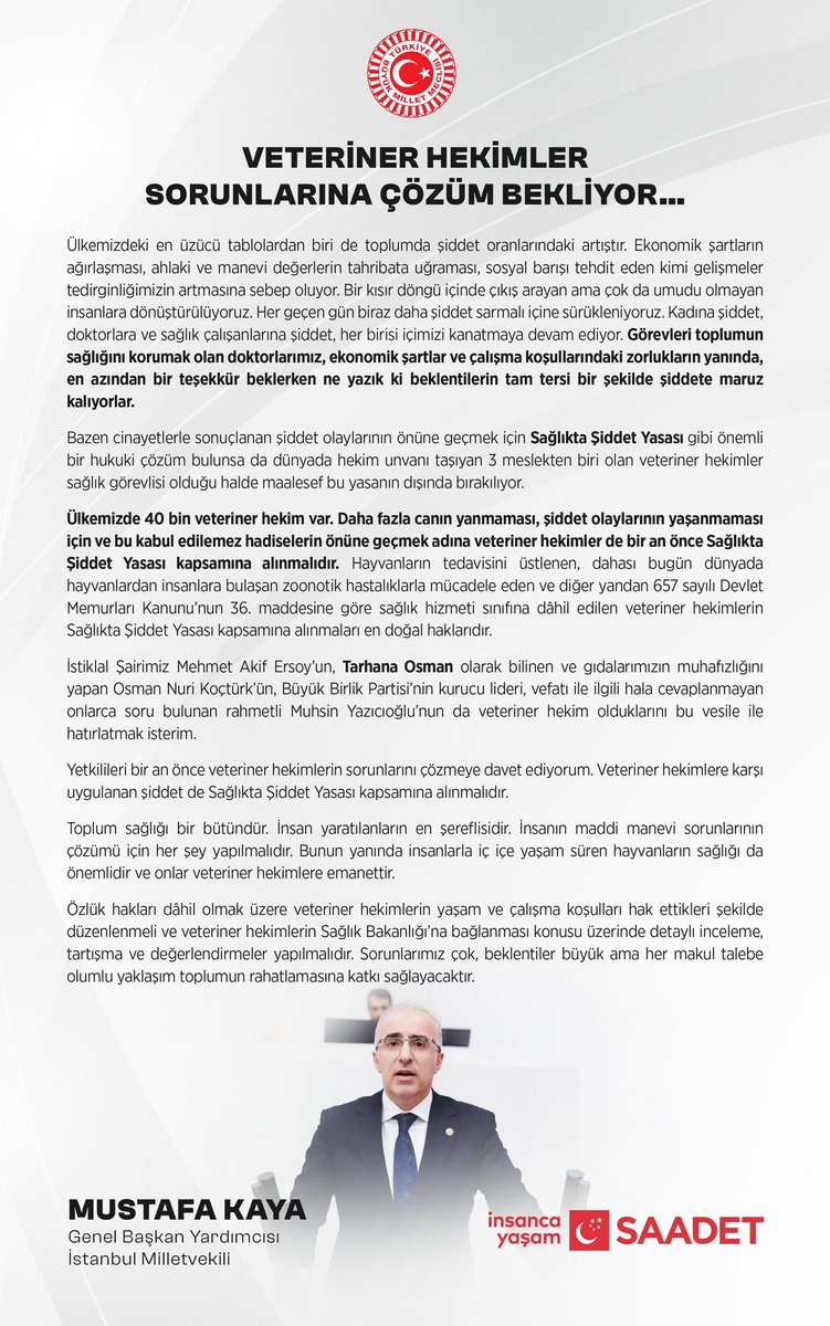 Veteriner Hekimler Sorunlarına Çözüm Bekliyor…