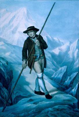 Op deze dag in 1786 beklommen Jacques Balmat and Dr. Michel-Gabriel Paccard voor het eerst de Mont Blanc (vanaf de Frans-Italiaanse zijde). Het blijft een controverse wie van de twee werkelijk als eerste de top zou hebben bereikt. Balmat heeft altijd geclaimd dat te zijn geweest